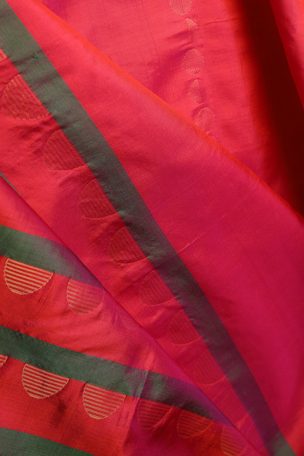 Dark Pink Woven Pure Soft Silk Saree image number null