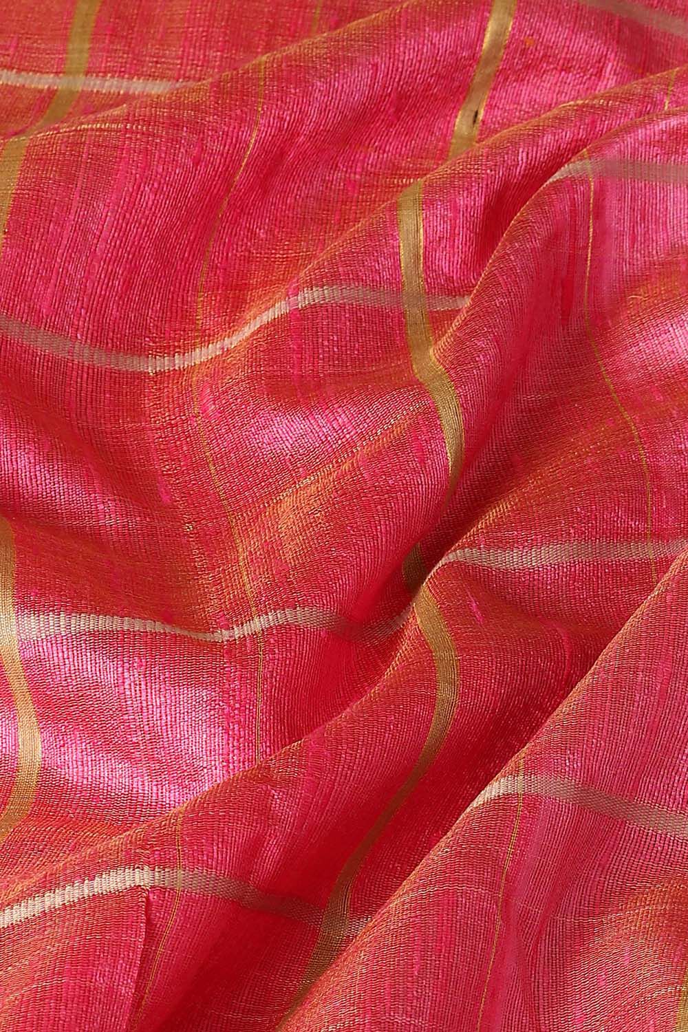 Pink Pure Tussar Silk Bhagalpuri Saree image number null