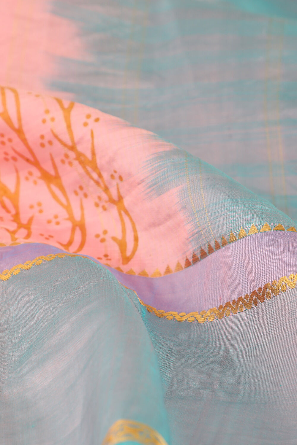 Light Pink Pure Silk South Printed Saree image number null