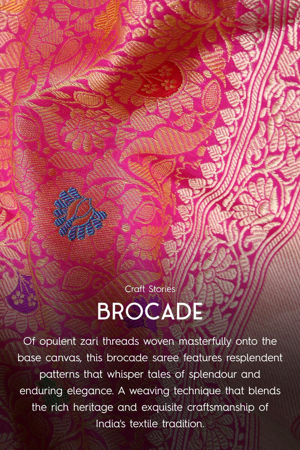 Pink Brocade Viscose Blouse image number null