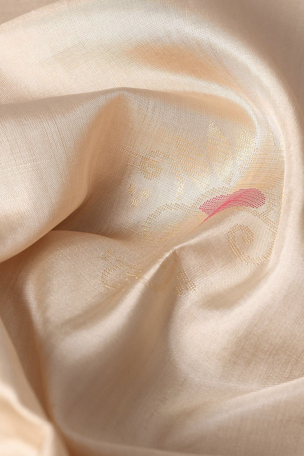 Beige Pure Silk South Saree image number null