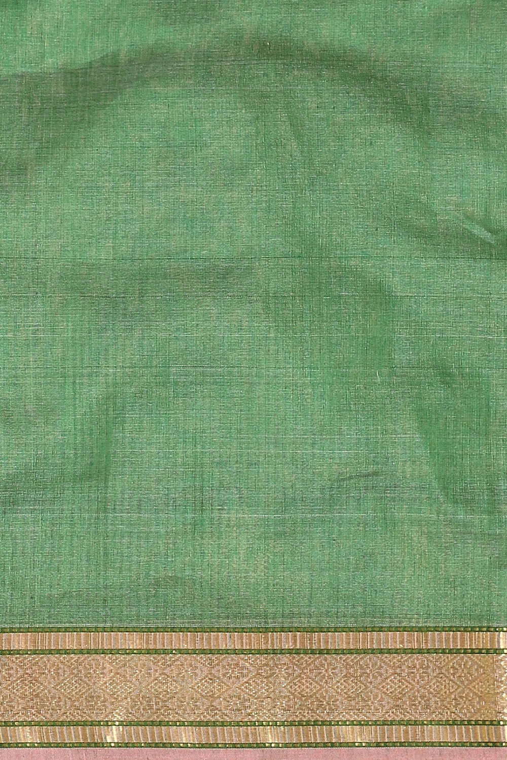 Light Green Pure Silk Cotton Maheswari Saree image number null