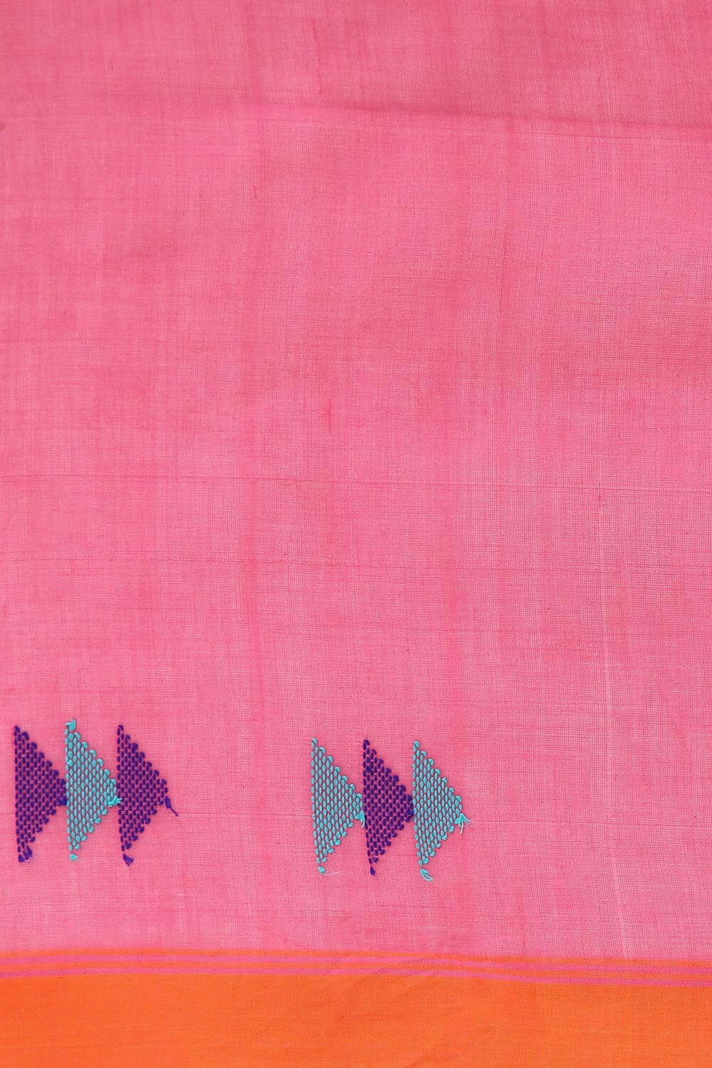 Dark Pink Pure Cotton Jamdani Saree image number null