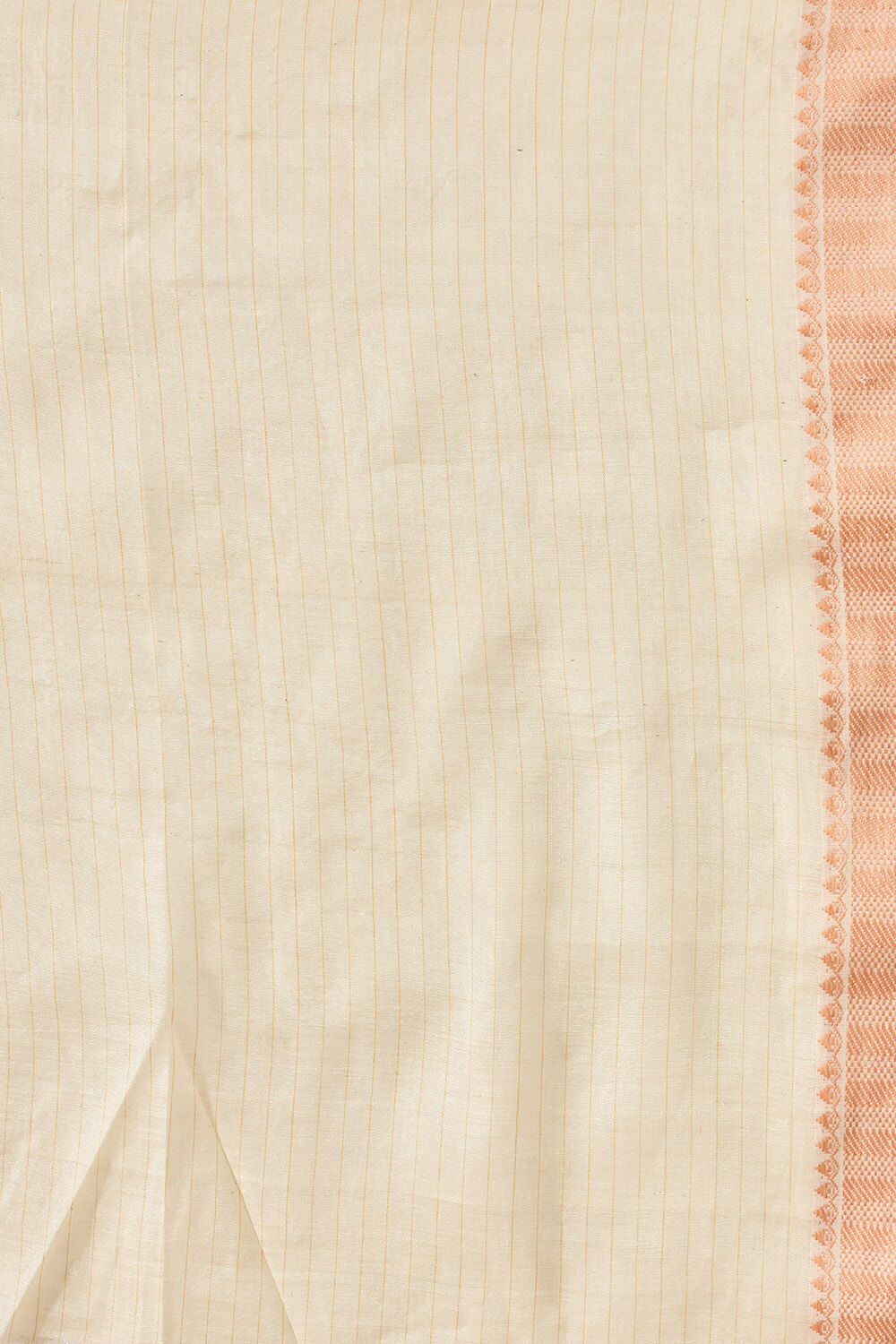 Off White Woven Pure Silk Cotton Bengal Saree image number null