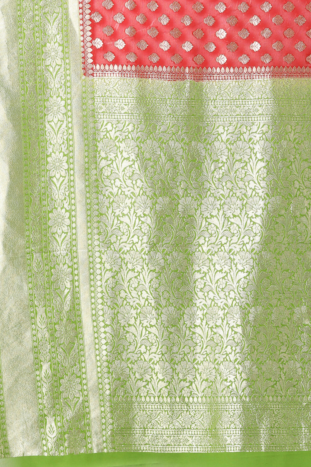 Red Pure Georgette Banarasi Saree image number null