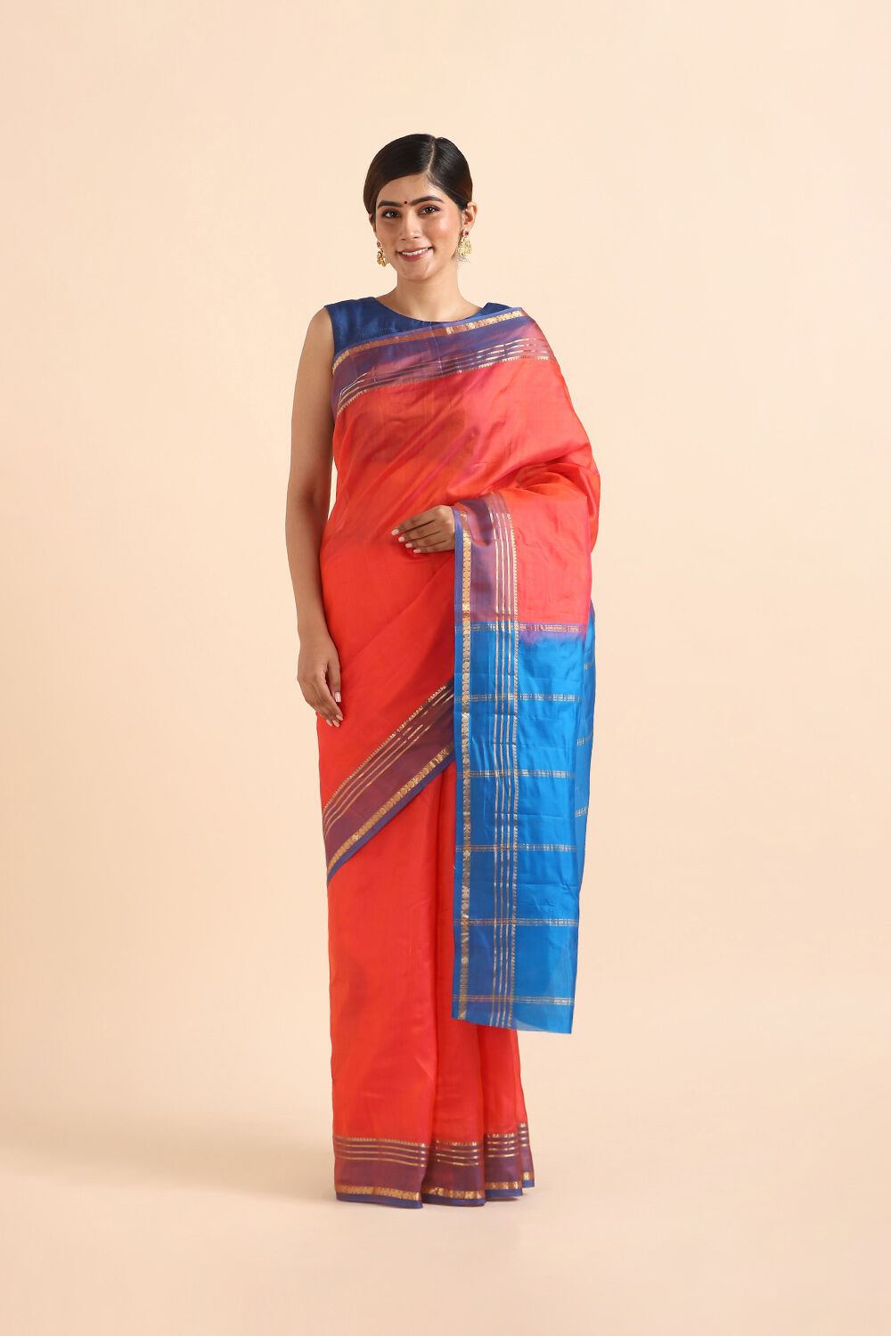 Pink Pure Silk South Saree image number null