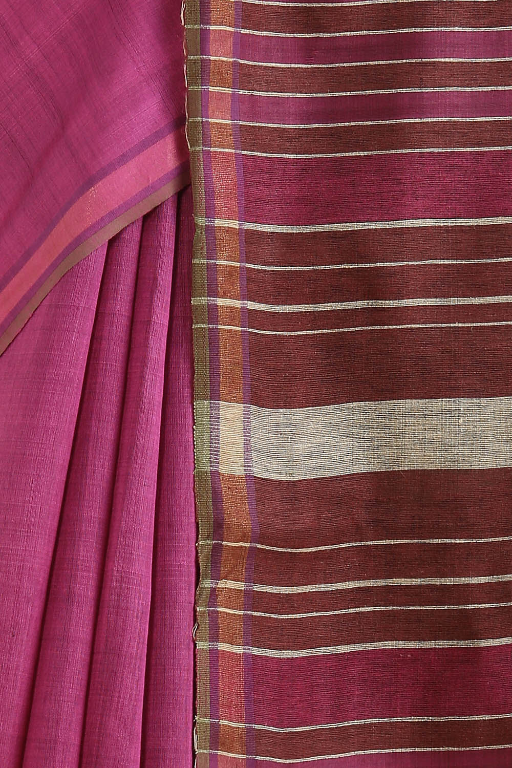 Pink Pure Silk Viscose Bhagalpuri Saree image number null