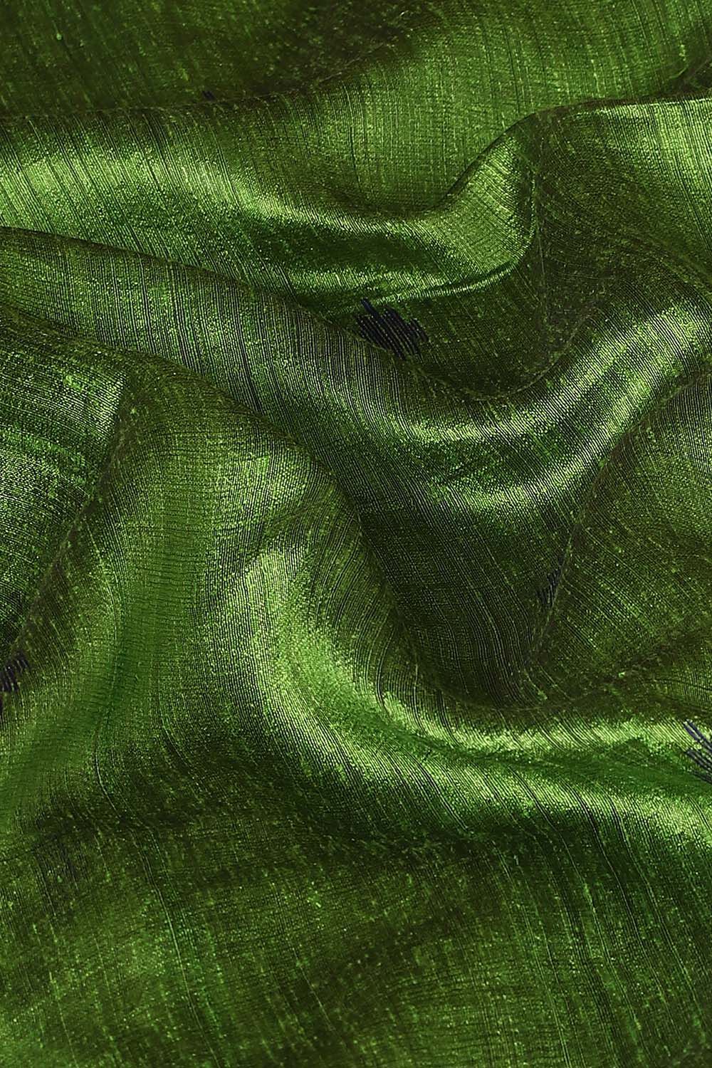 Green Pure Silk Vanya Jamdani Saree image number null