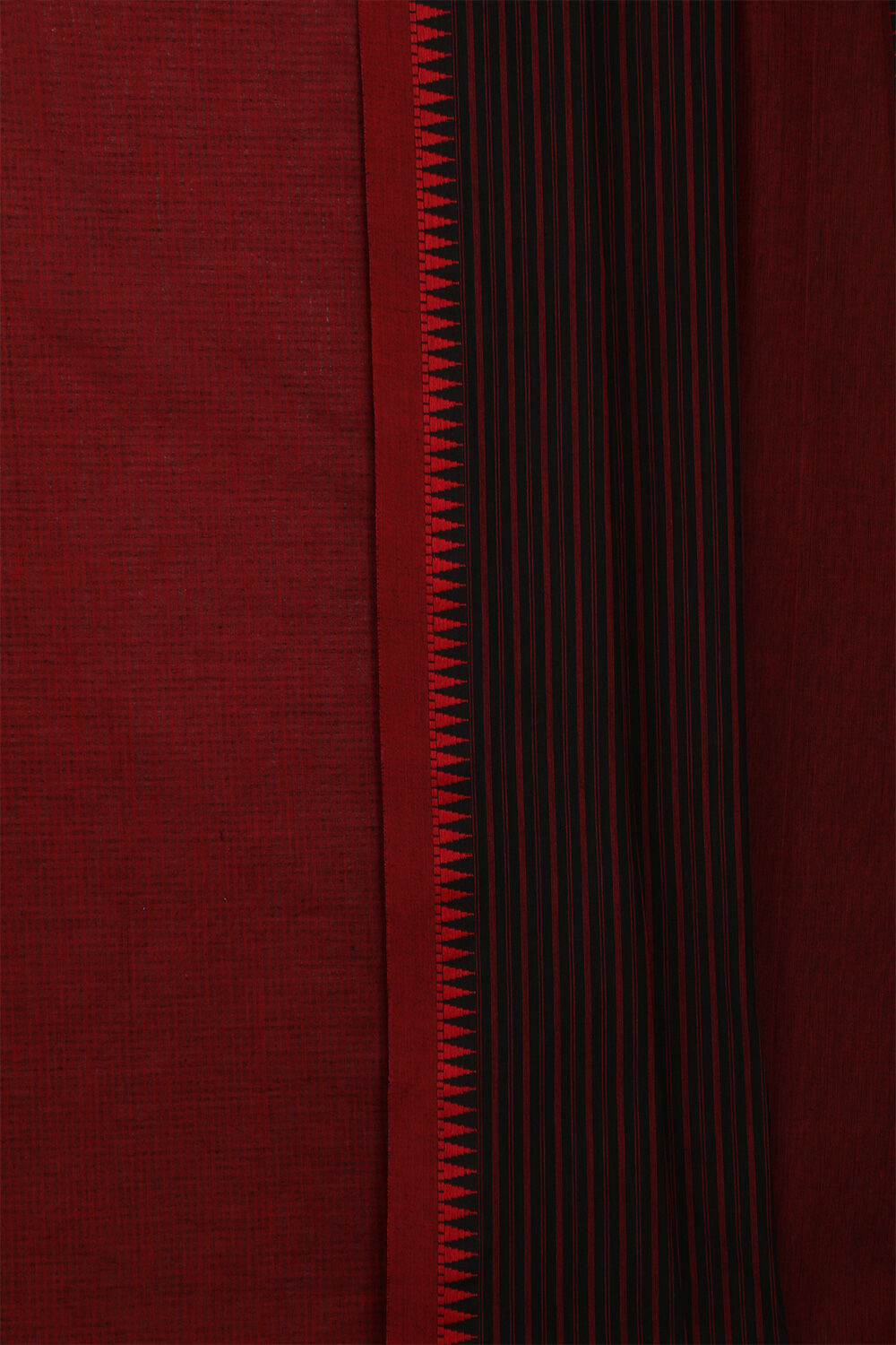 Red Woven Pure Cotton Unstitched Suit Set image number null