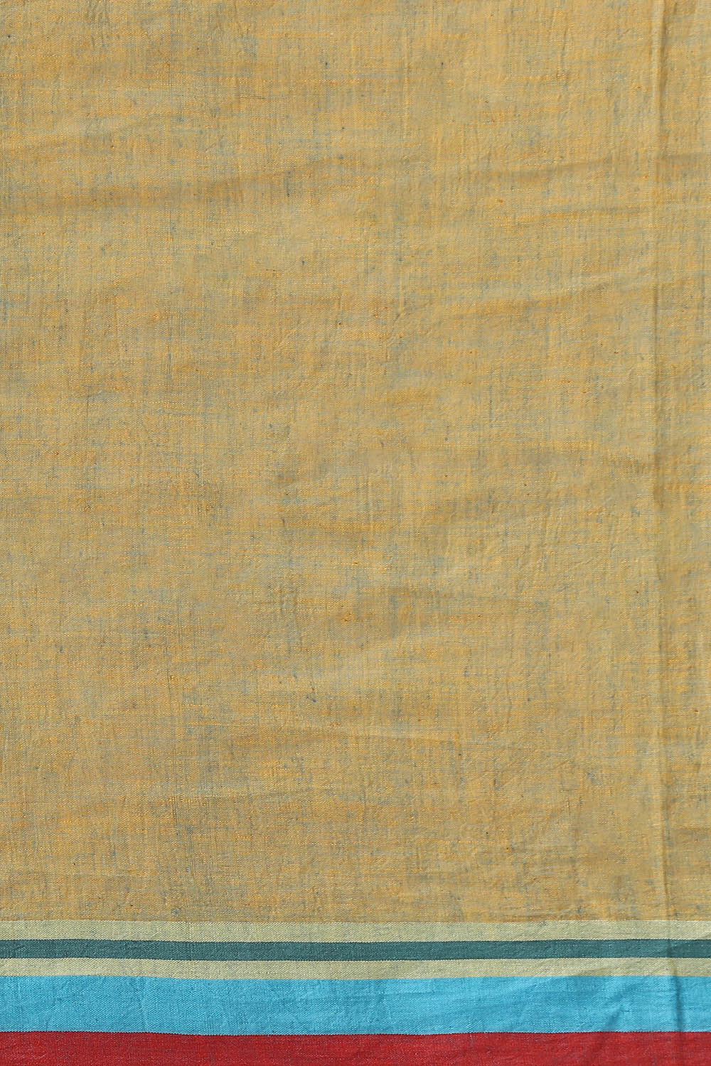 Green Pure Khadi Cotton Jamdani Saree image number null