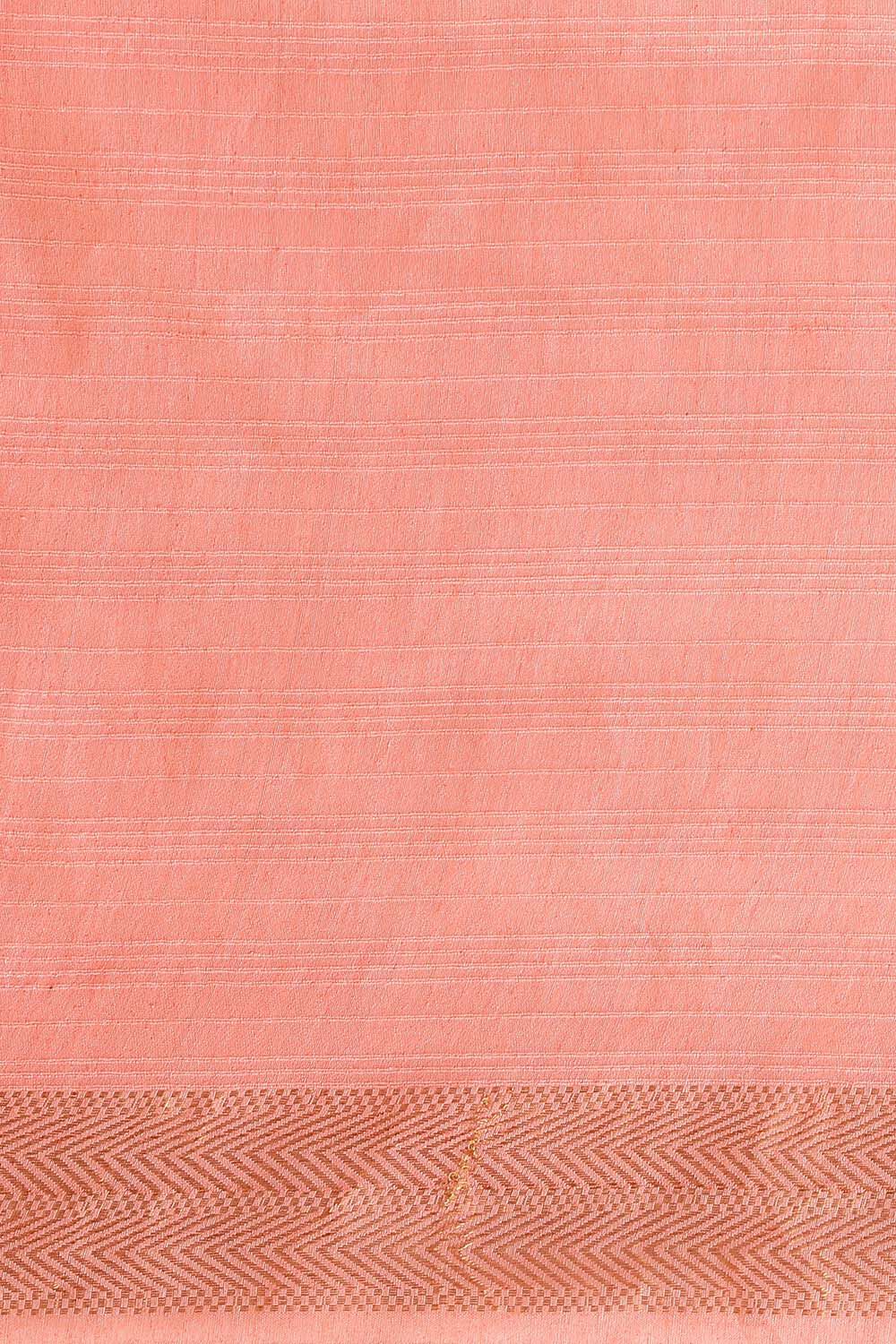 Orange Pure Silk Woven Saree image number null