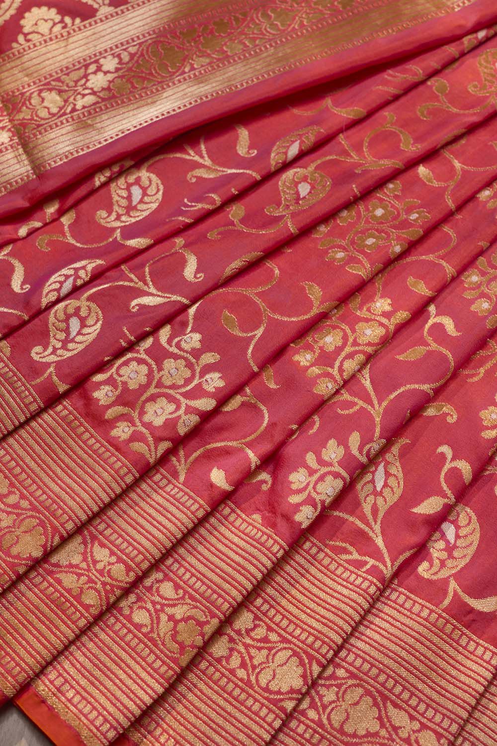 Light Pink Banaras Silk Saree image number null