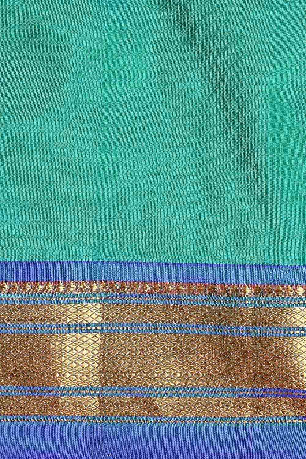 Blue Pure Silk Paithani Saree image number null