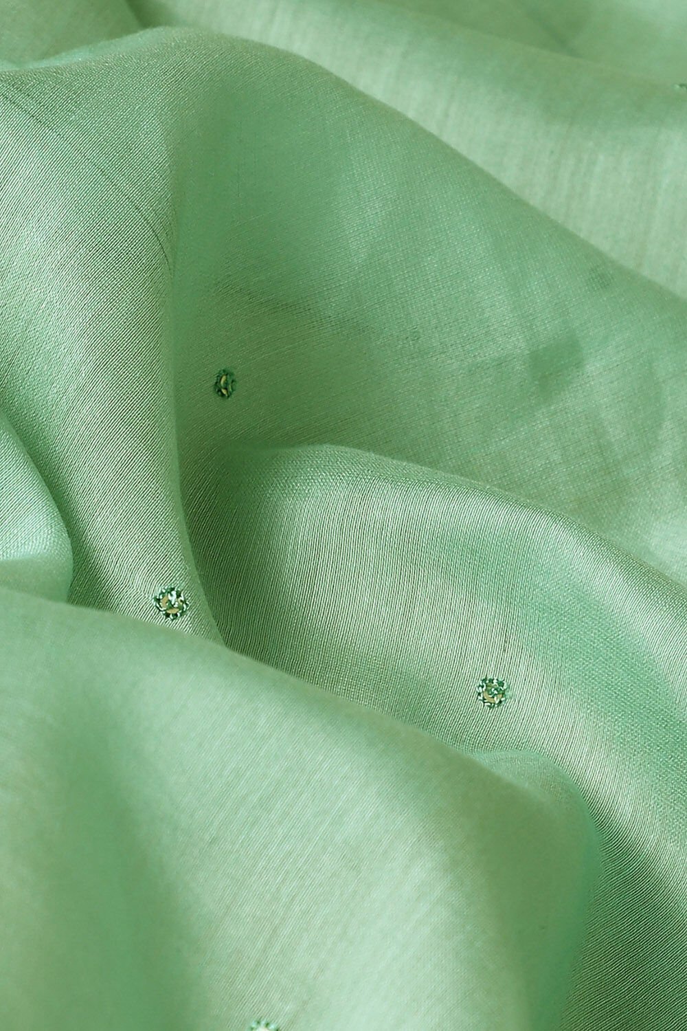 Light Blue Silk Linen Embroidered Unstitched Suit Set image number null