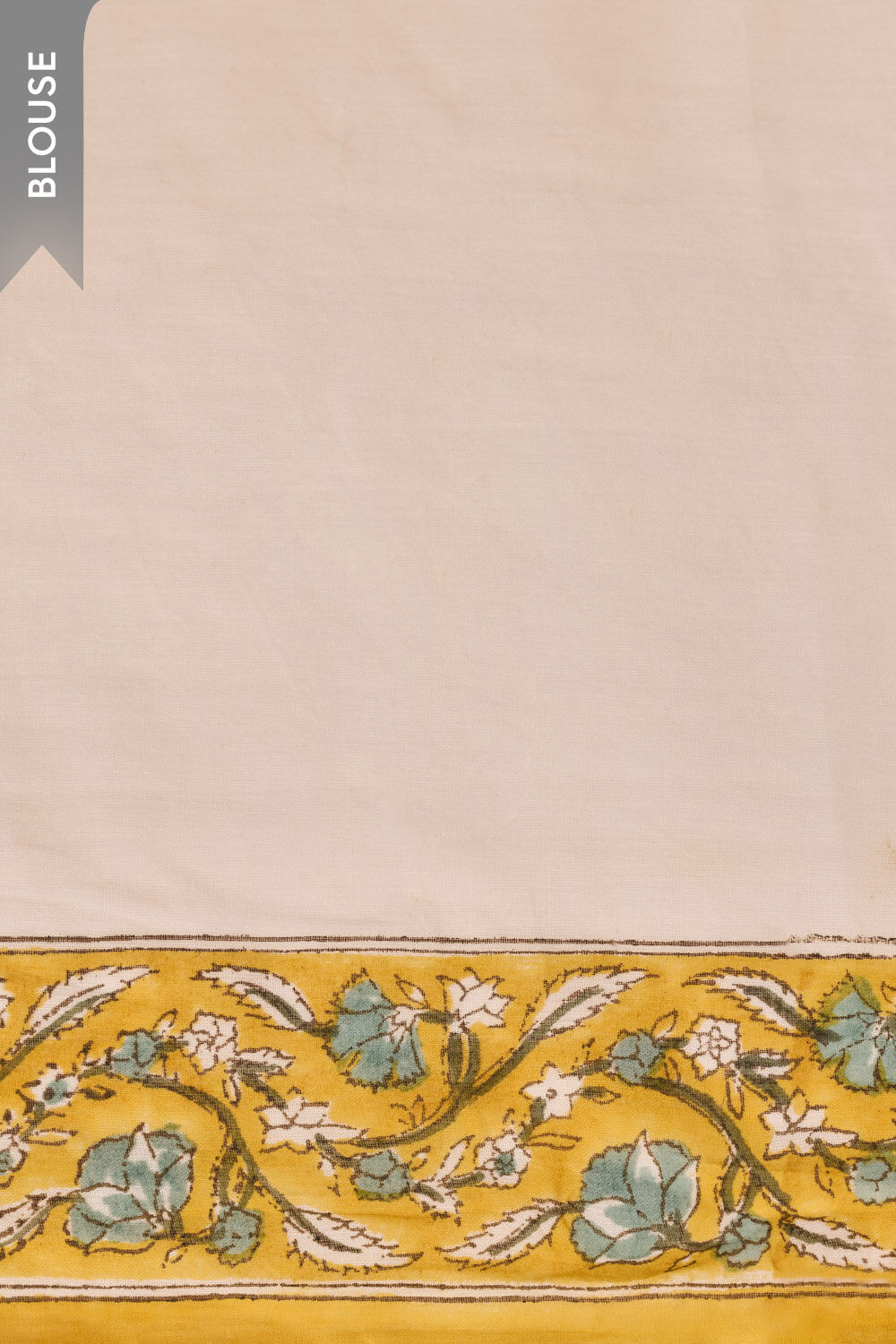 Off White Rajasthan Pure Cotton Printed Sanganeri Saree image number null