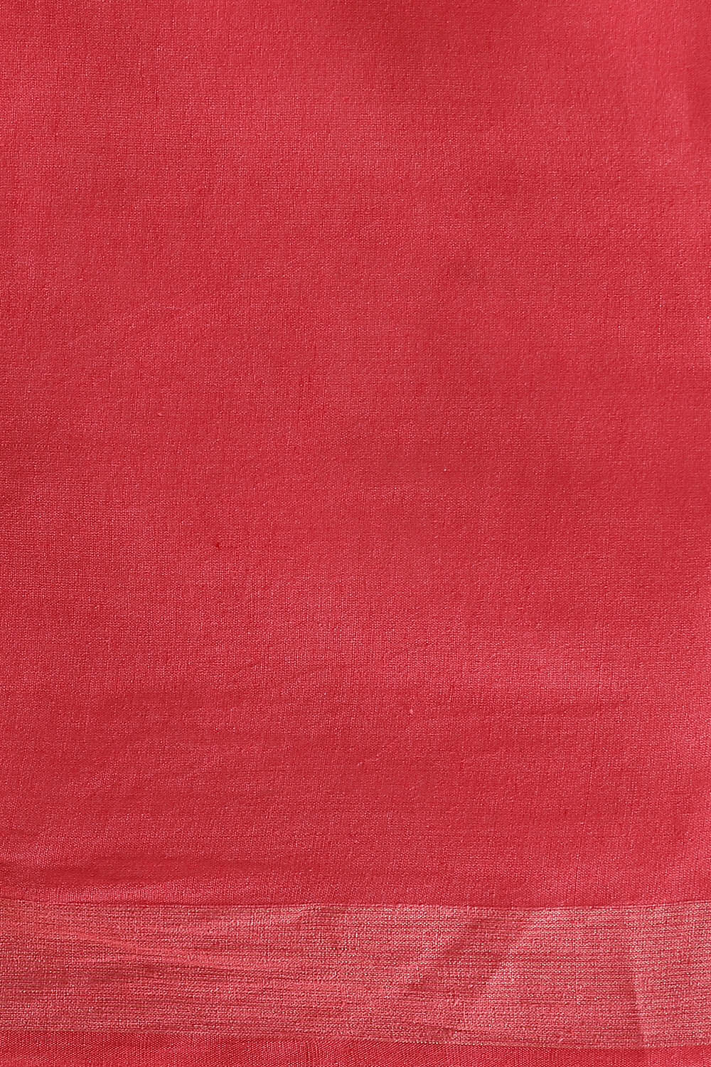Red Pure Silk Woven Saree image number null