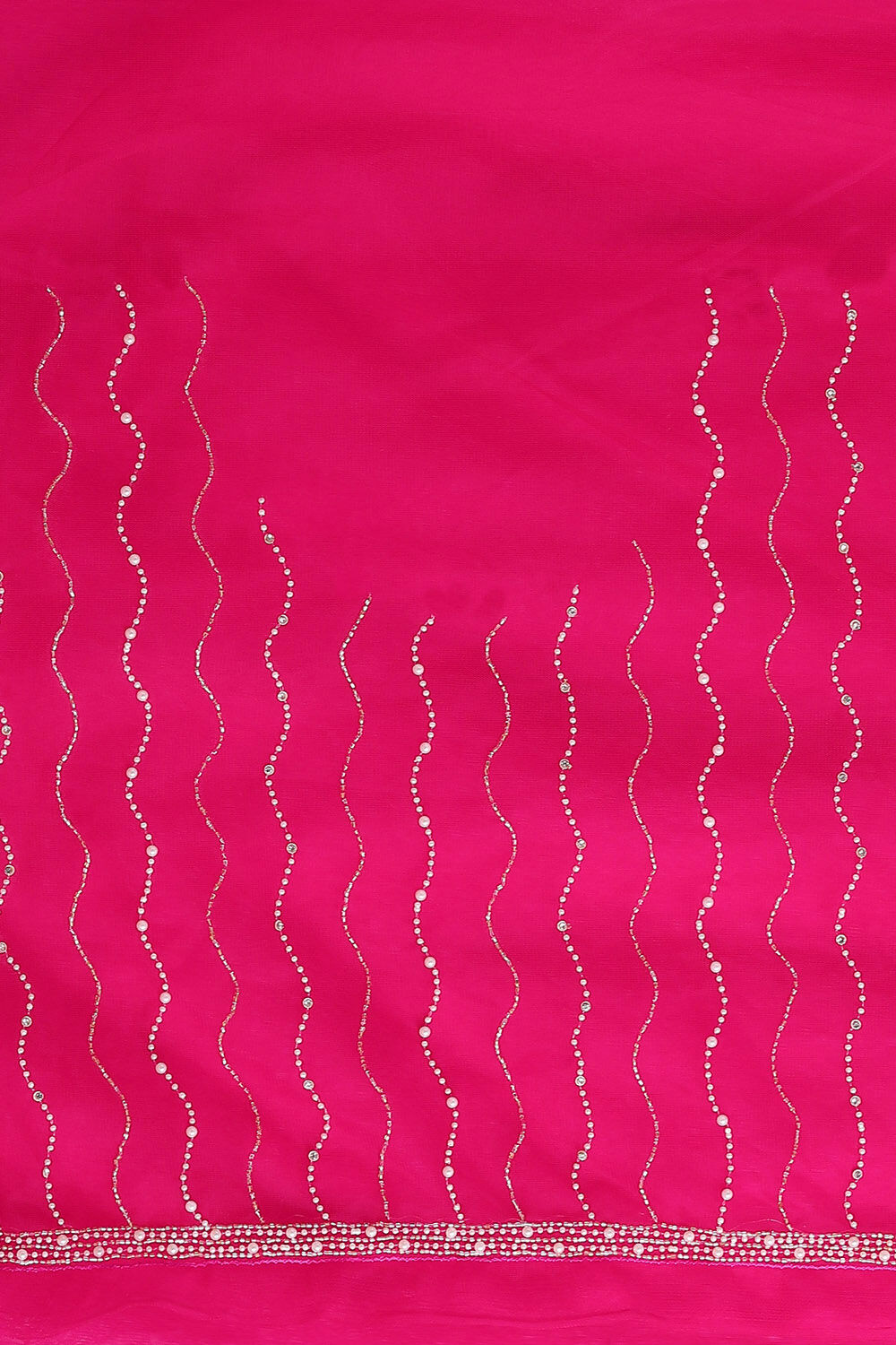 Dark Pure Pink Embroidered Saree image number null
