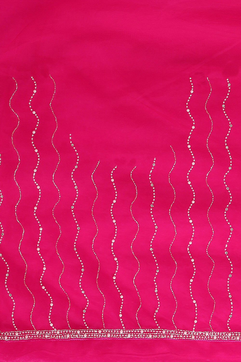 Dark Pure Pink Embroidered Saree image number null