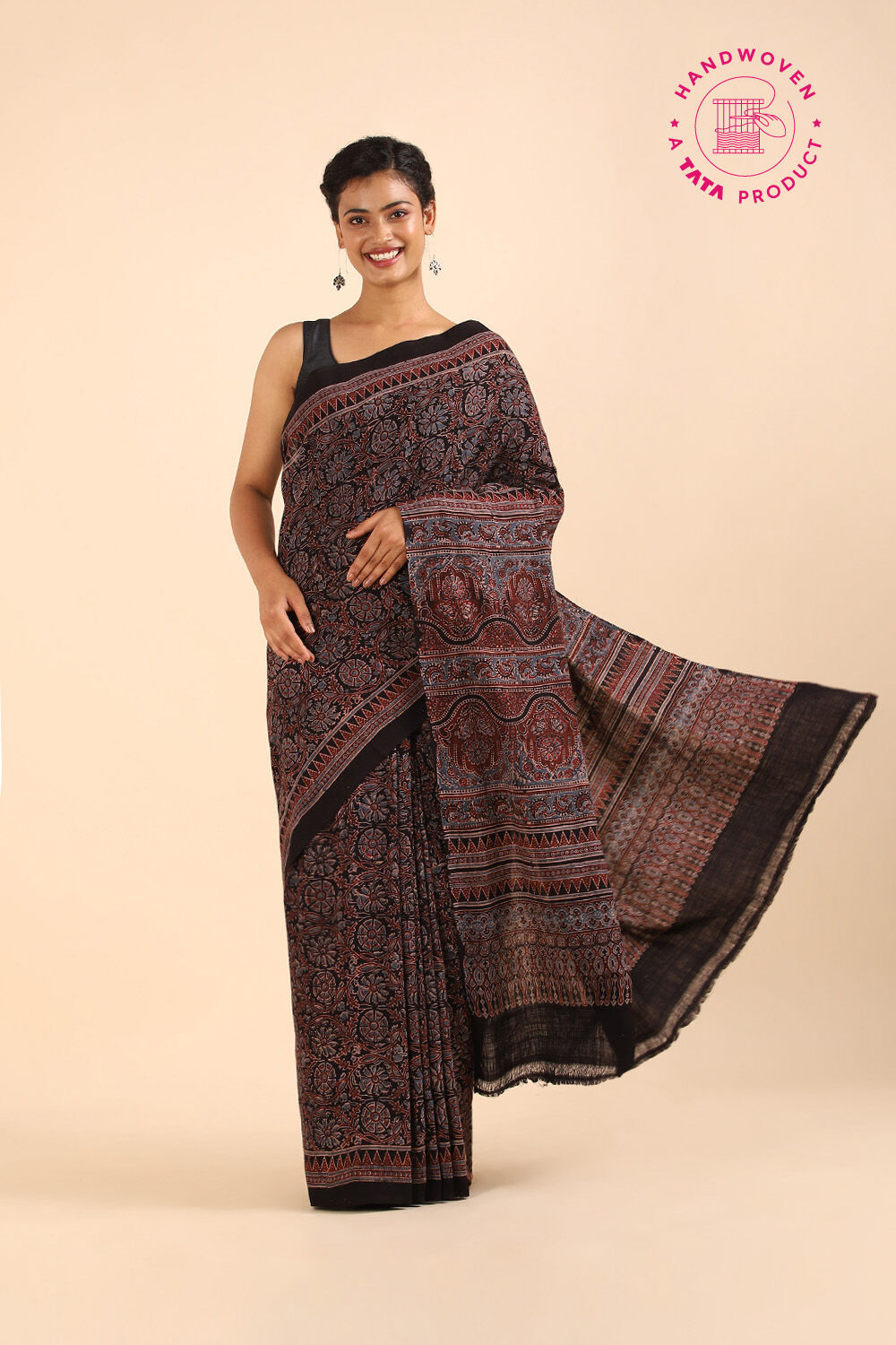 Plain khadi discount silk sarees