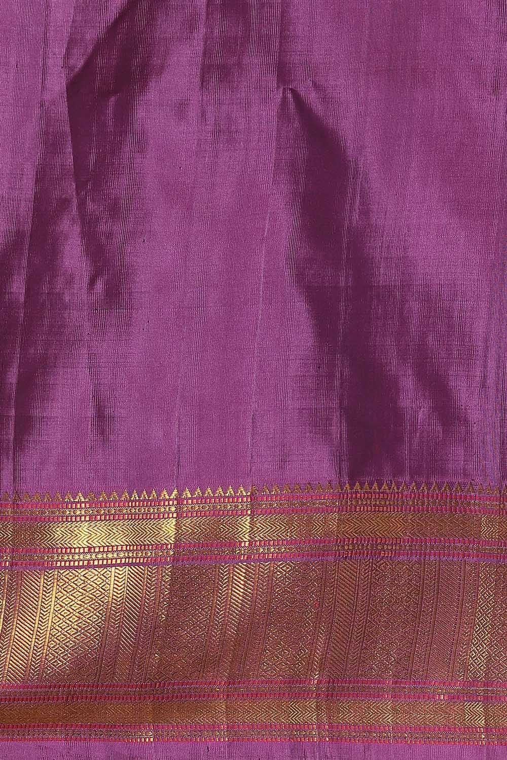 Yellow Pure Silk Kanjivaram Saree image number null