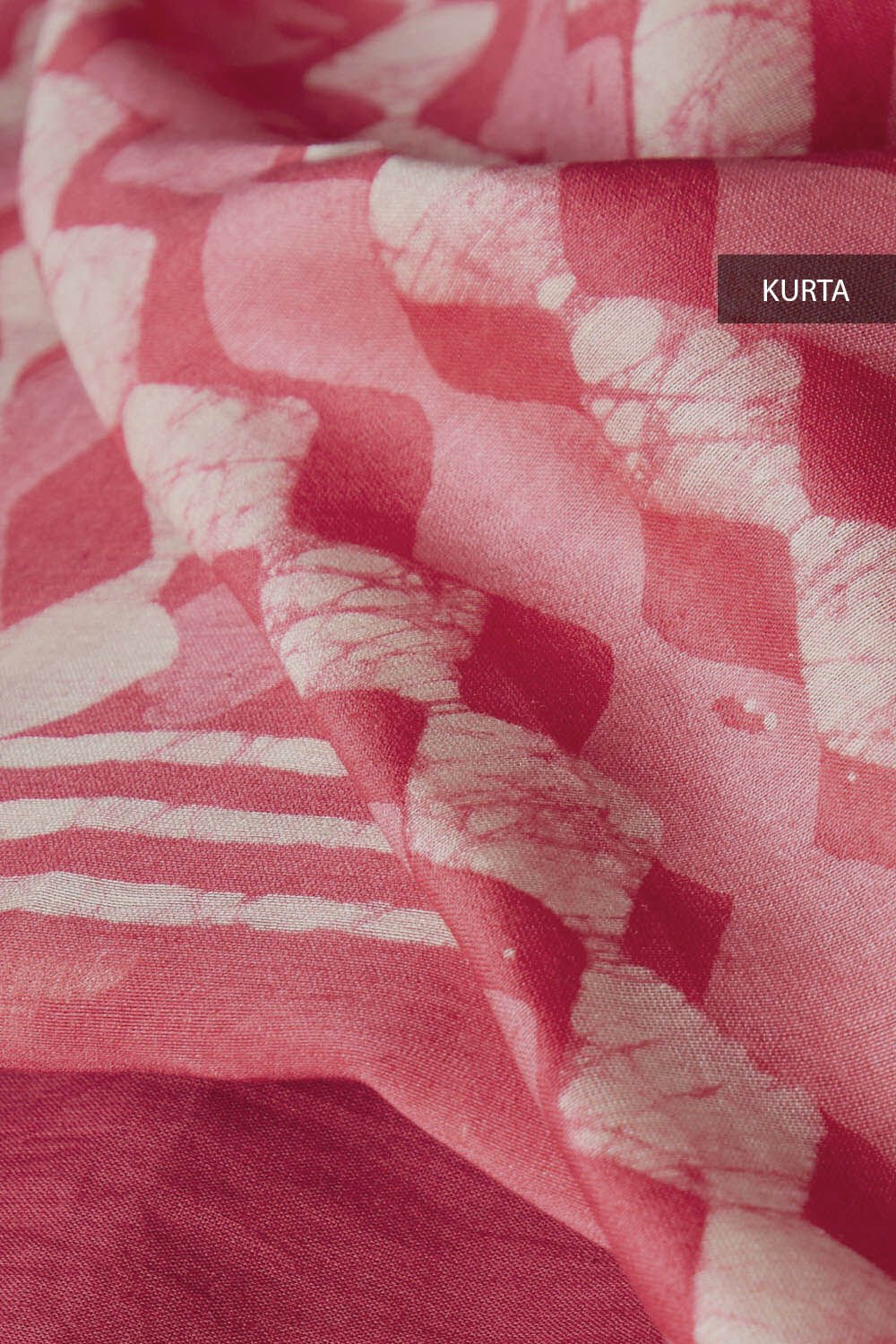 Pink Silk Cotton Block Printed Unstitched Suit Set image number null