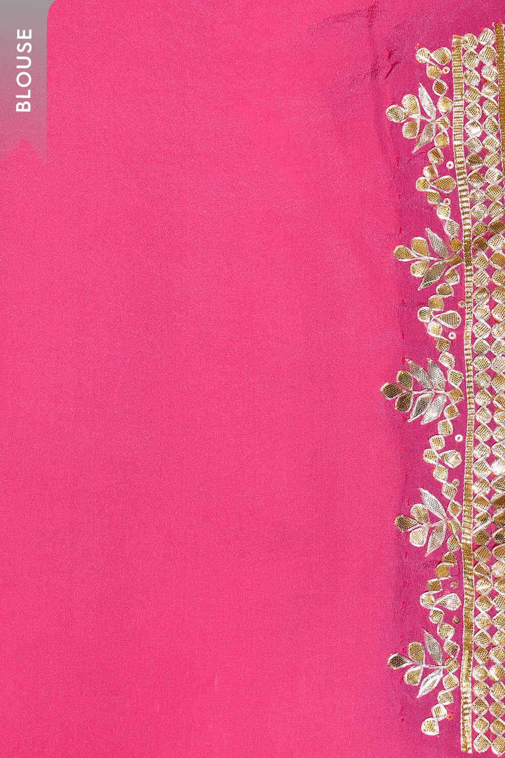 Pink Pure Silk Georgette Embroidered Saree image number null