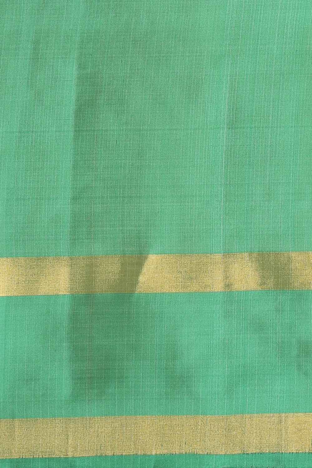 Light Green Pure Silk South Saree image number null