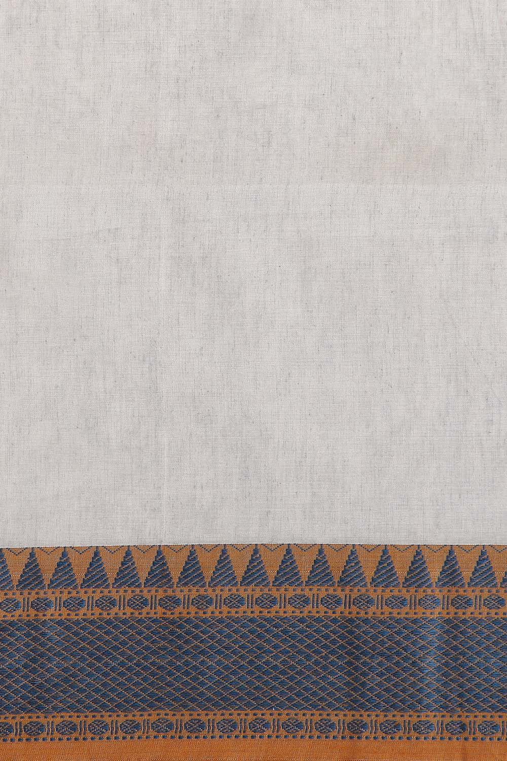 Grey Pure Cotton Bengal Saree image number null