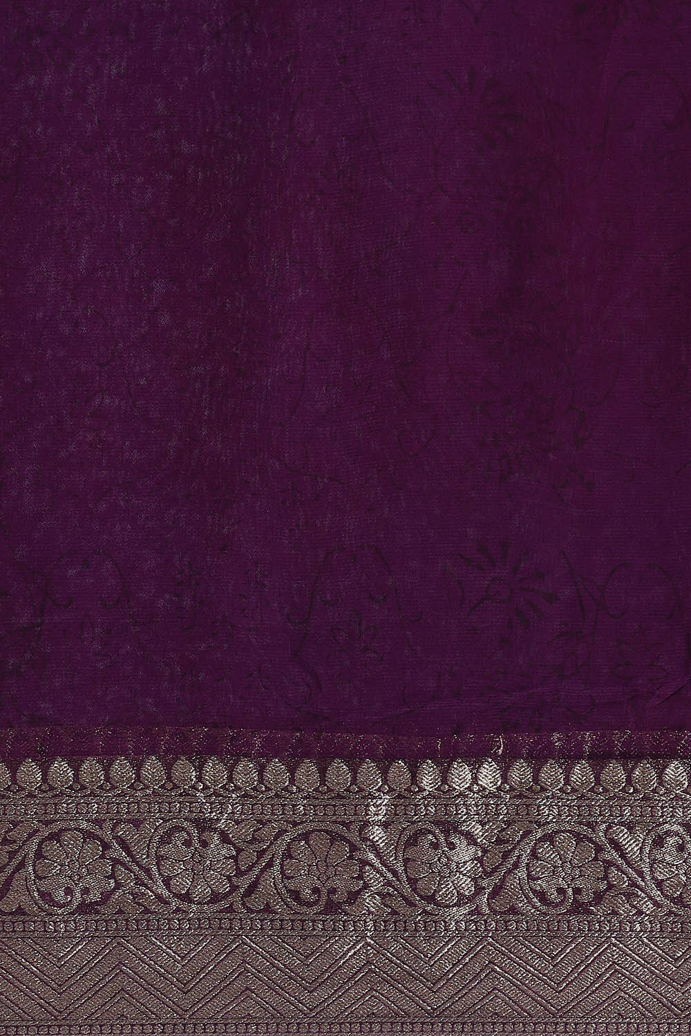Violet Viscose Pure Georgette Banarasi Saree image number null
