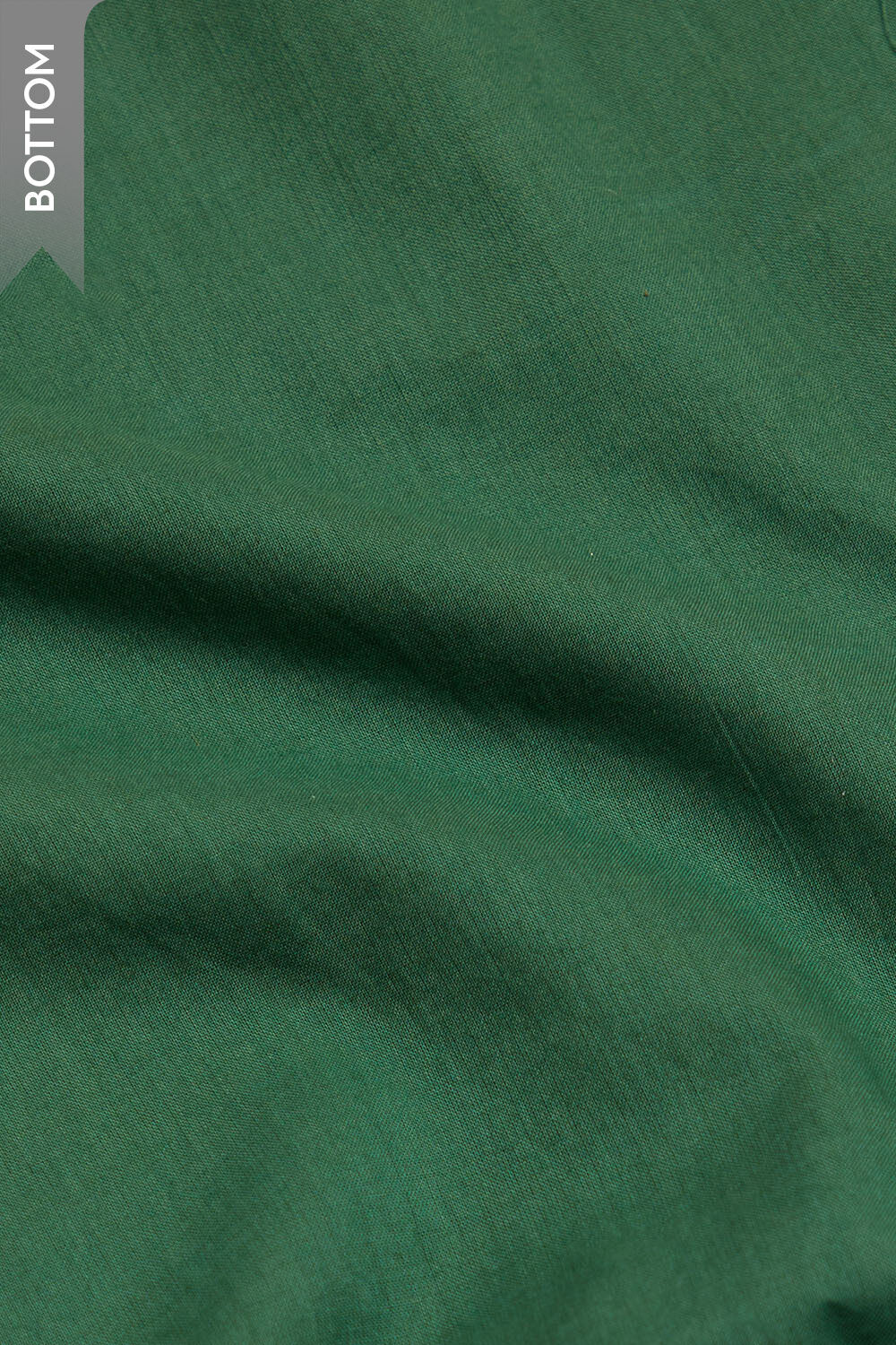 Dark Green Block Printed Pure Tussar Silk Unstitched Suit Set image number null