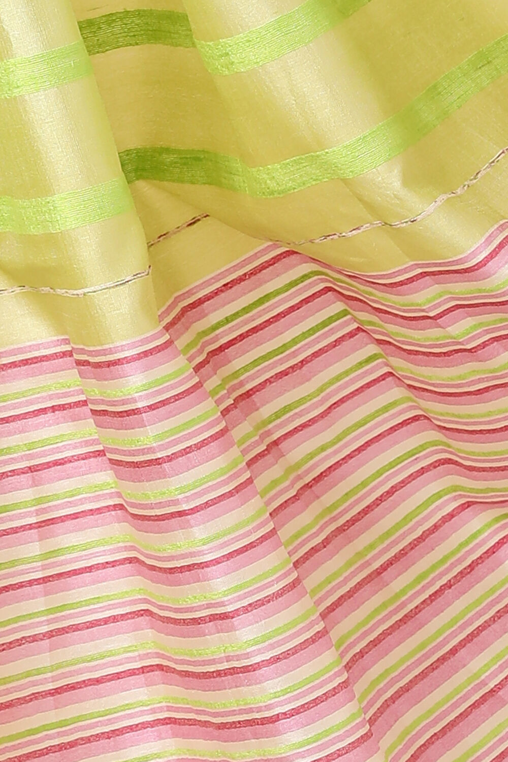 Light Green Pure Tussar Silk Woven Saree image number null