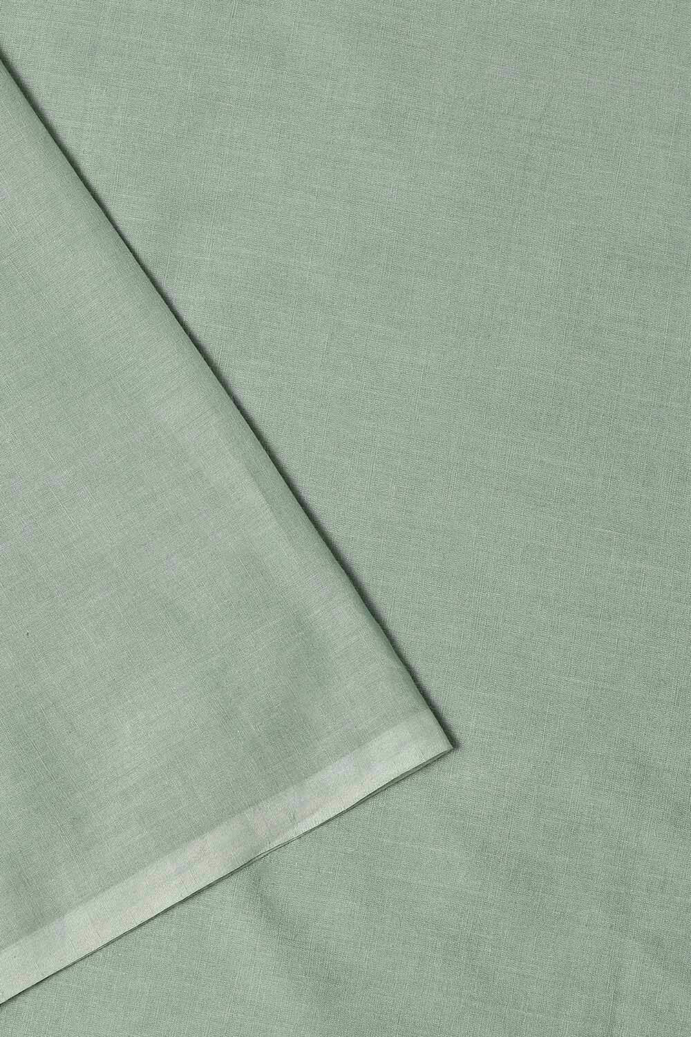 Light Green Silk Cotton Embroidered Unstitched Suit Set image number null