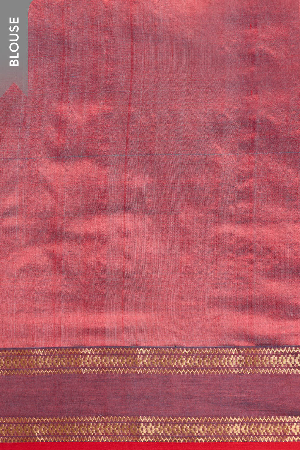 Red Woven Pure Silk Maheshwari Saree image number null
