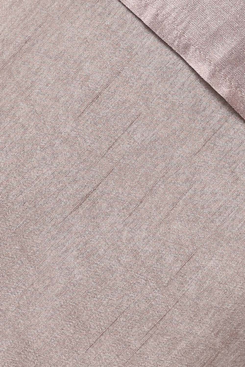 Grey Silk Cotton Embroidered Semistitched Suit Set image number null
