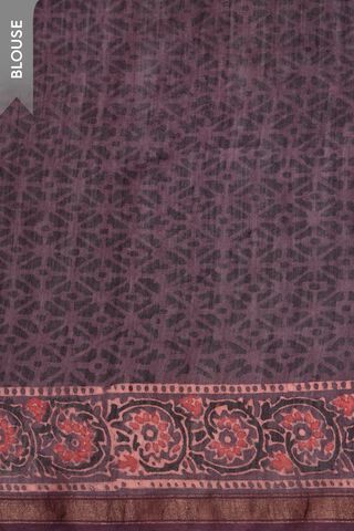 Red Woven Pure Silk Cotton Chanderi Saree thumbnail image number null