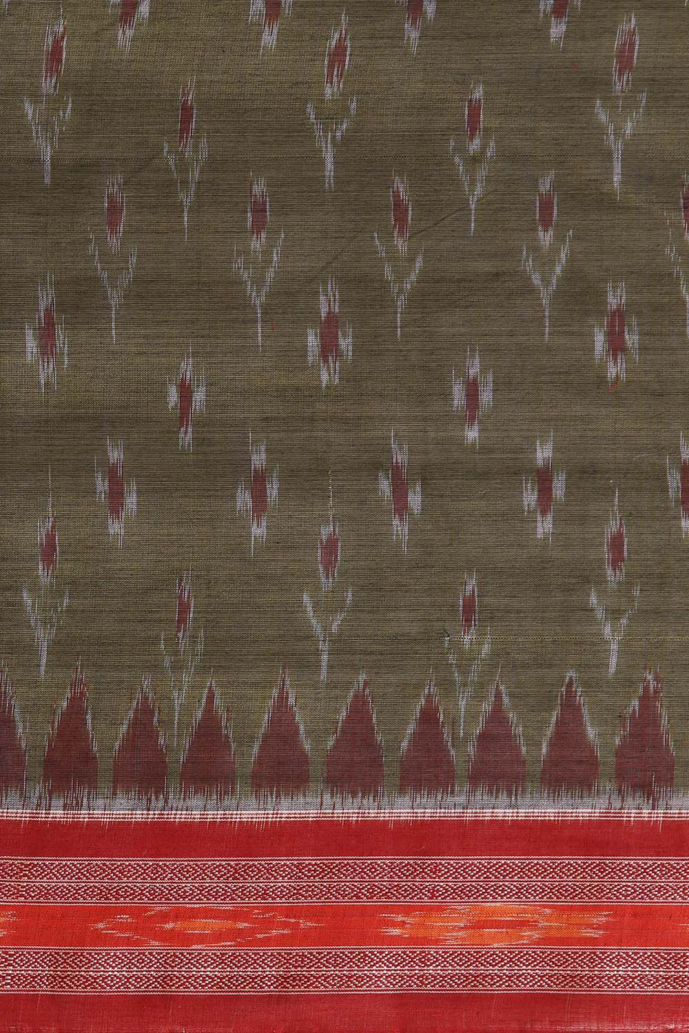 Light Pure Green Cotton Odissa Ikat image number null