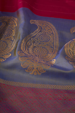 Pink Woven Pure Soft Silk Saree thumbnail image number null
