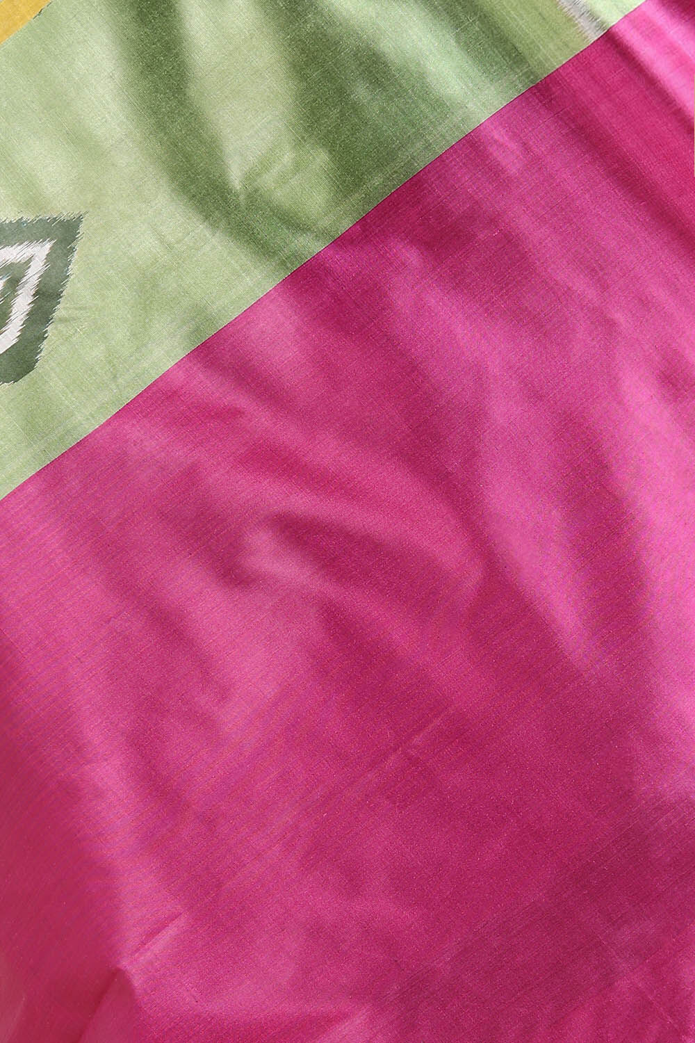 Light Green Pure Silk Odissa Ikat Saree image number null