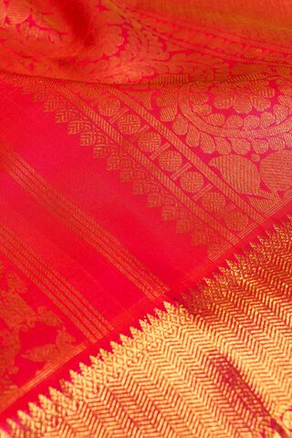 Pink Pure Silk Woven Kanjeevaram Saree thumbnail image number null