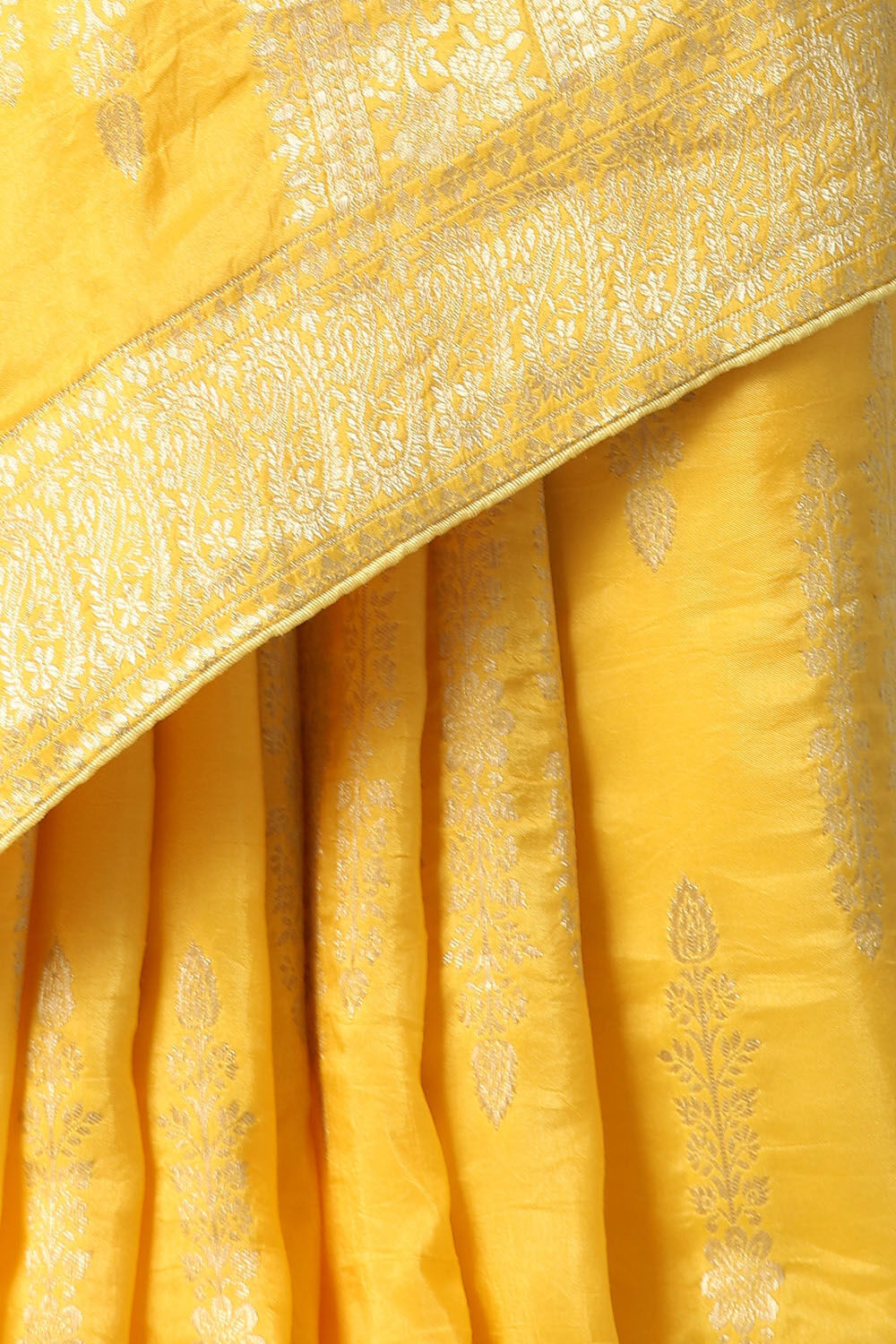 Sunrise Yellow Pure Luxe Vegan Saree image number null