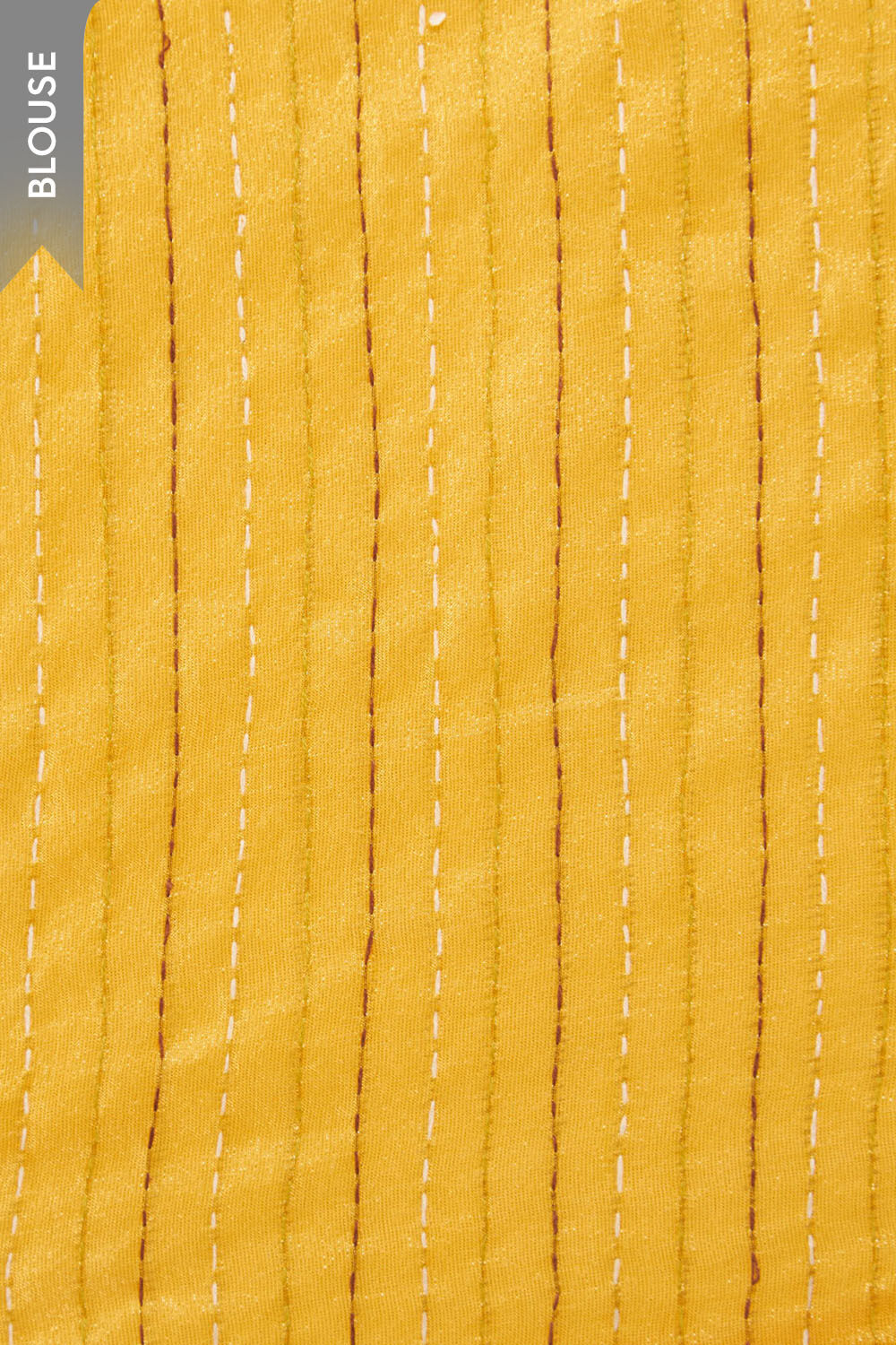 Yellow Pure Tissue Organza Printed Embroidery Saree image number null