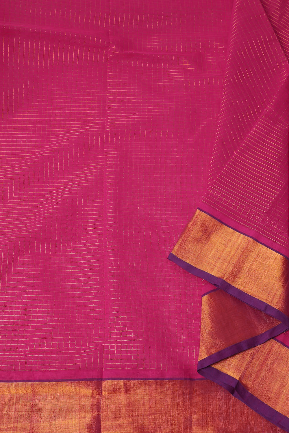 Pink Pure Cotton Venkatgiri Saree image number null