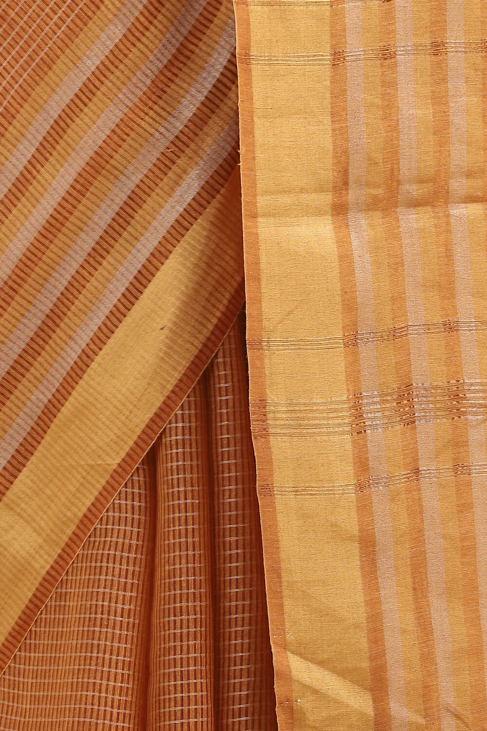Orange Pure Silk Woven Saree image number null