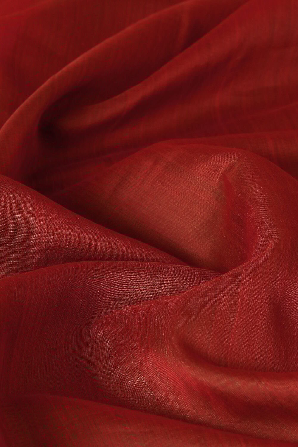 Red Pure Silk Cotton Maheswari Saree image number null