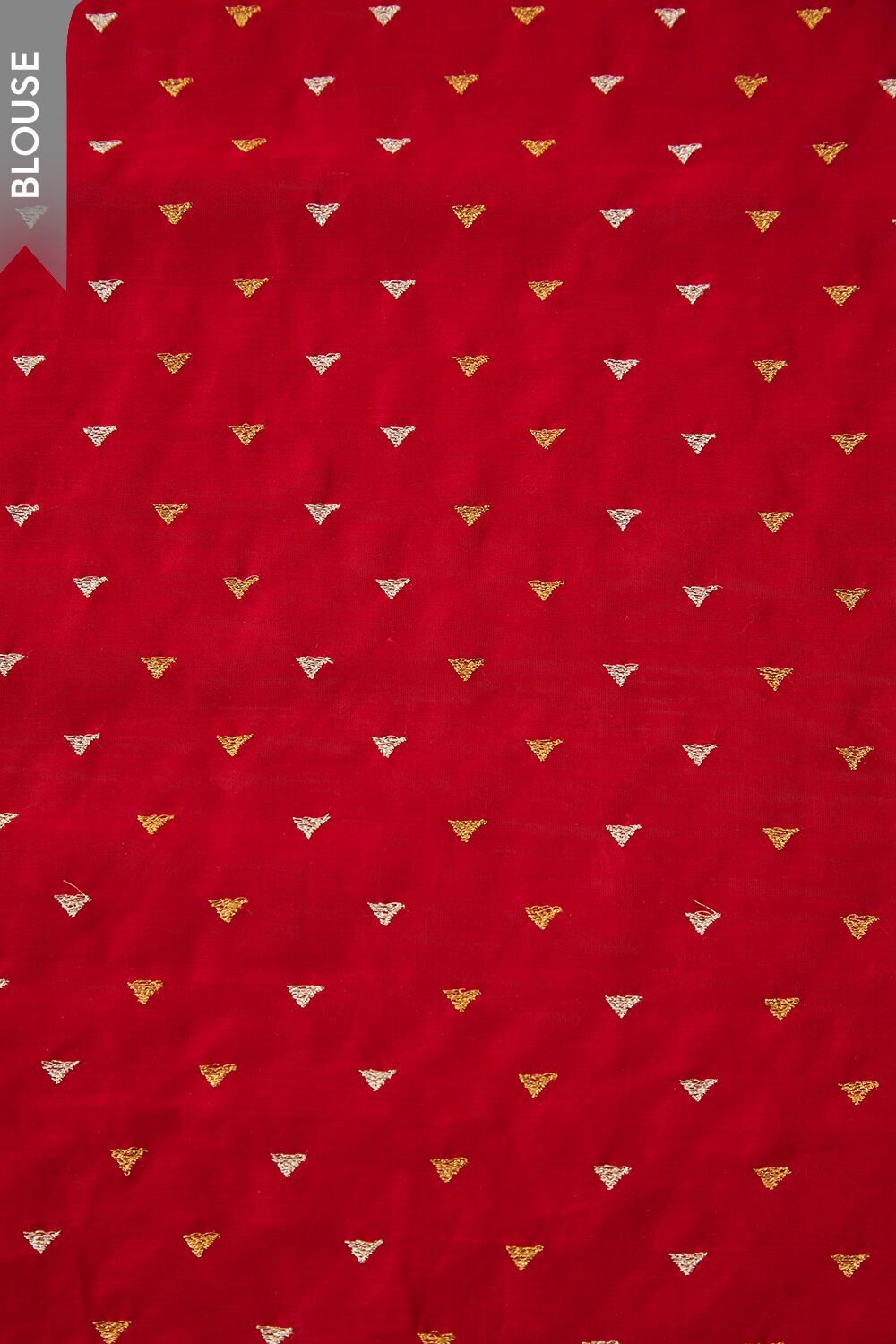 Off White Pure Silk Cotton Block Printed Embroidered Saree image number null