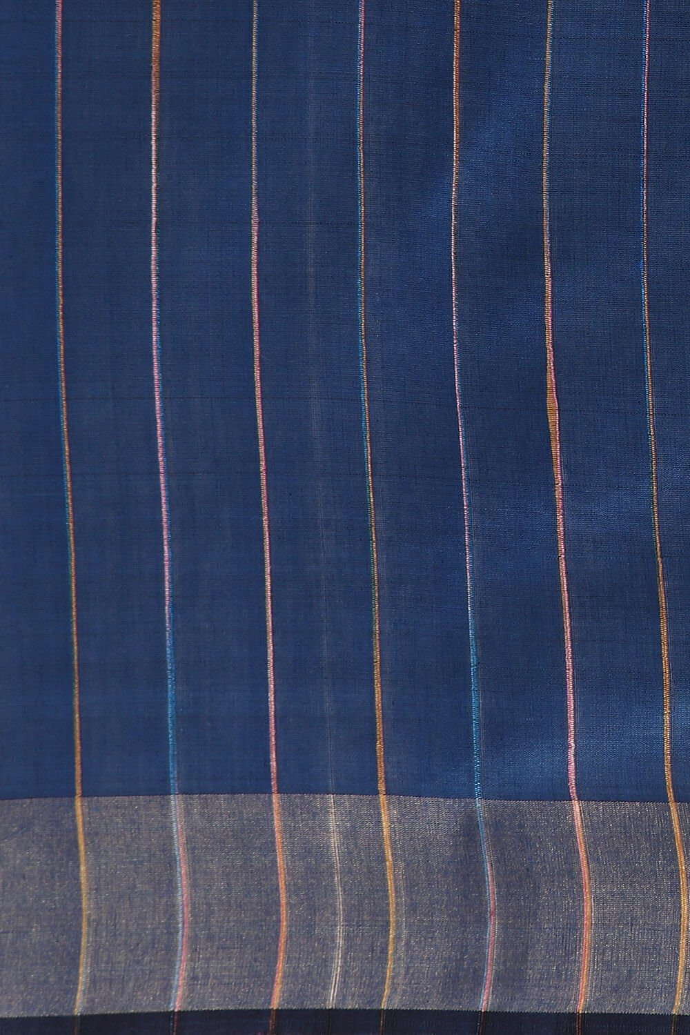 Light Blue Pure Tussar Silk Bhagalpuri Saree image number null