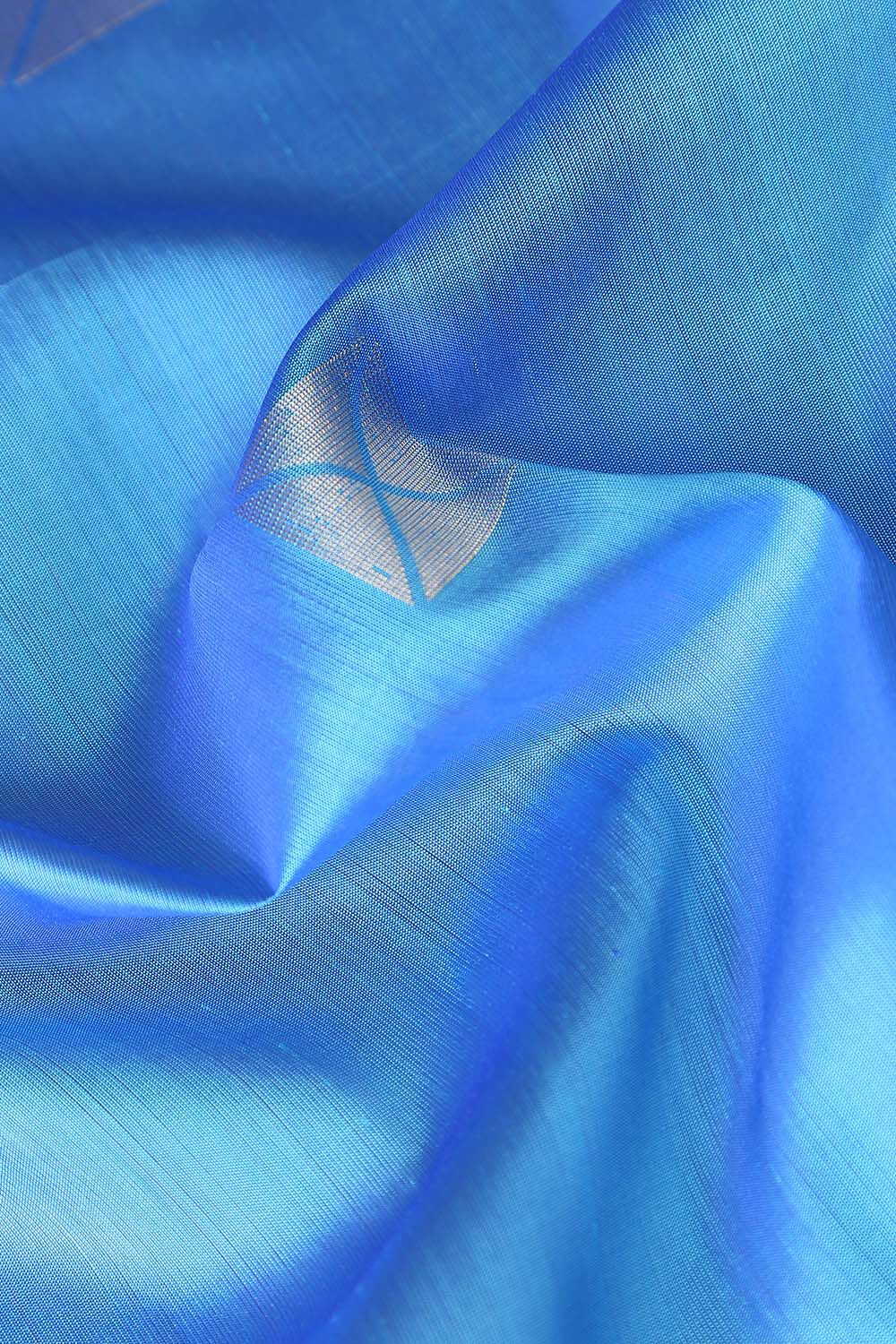 Blue Pure Silk South Saree image number null