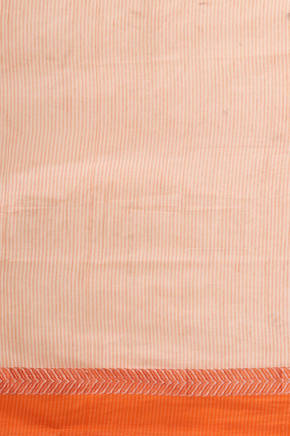 Orange Pure Cotton Bengal Saree image number null