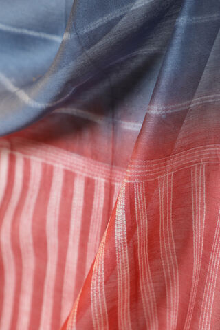 Blue Rajasthan Pure Silk Cotton Tie and Dye Shibori Saree thumbnail image number null