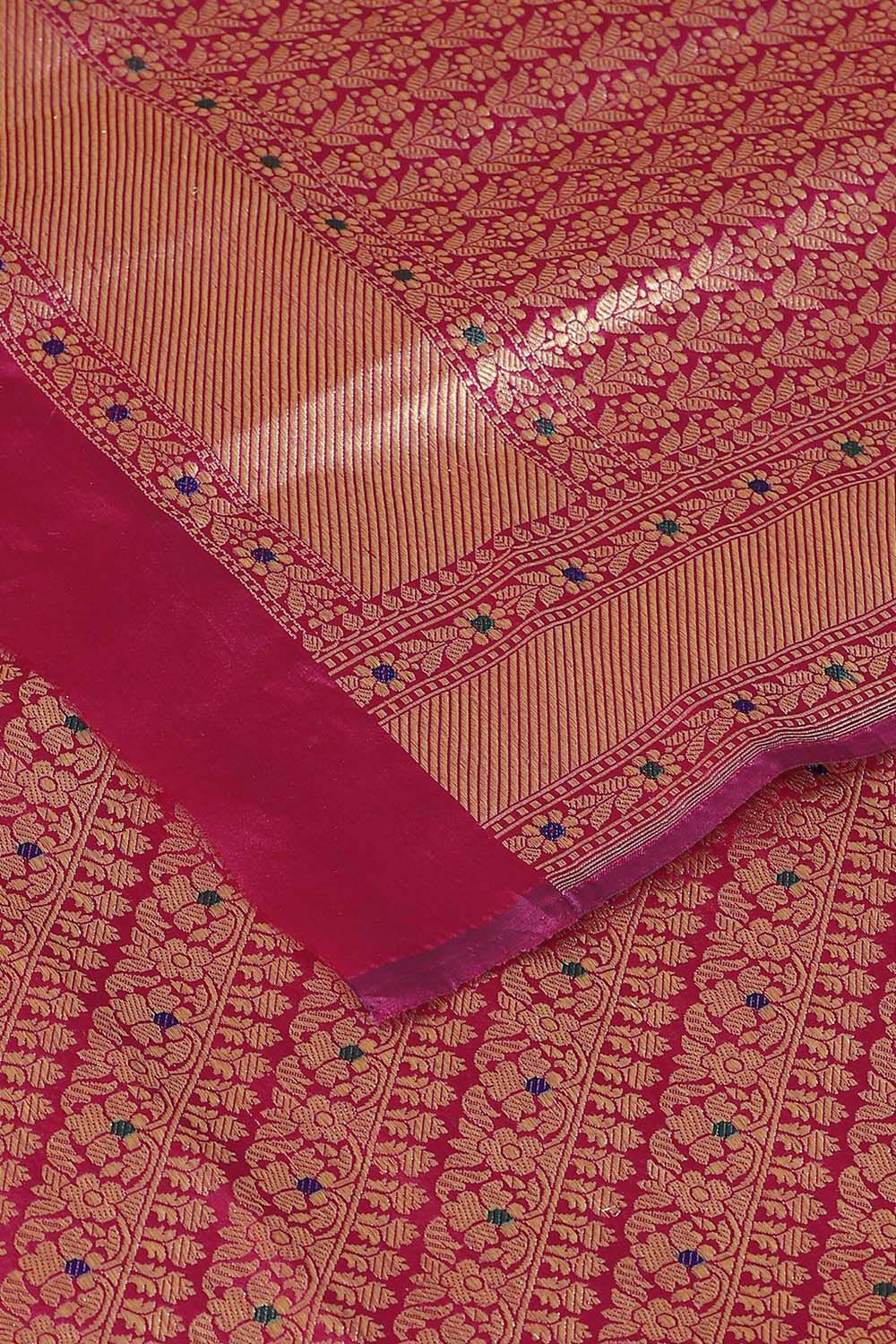 Pink Pure Silk Banarasi Brocade Saree image number null